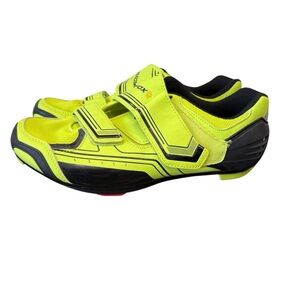 Muddy Fox Road Cycling Shoes With Lock Cleats US Size 11 Neon Yellow/Green NWOB